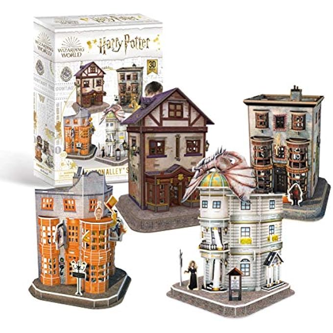 HP DIAGON ALLEY 4 IN 1 3D PUZZLE - Image 1